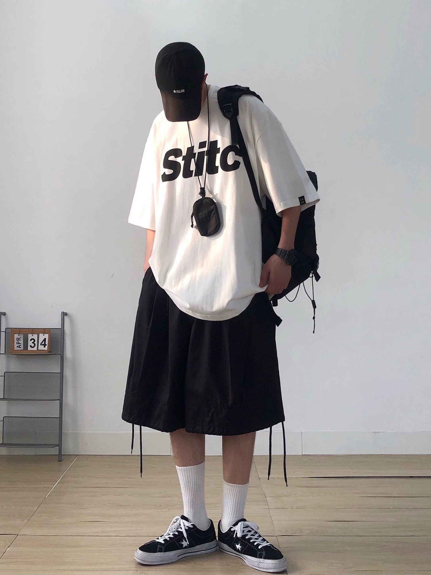 Heavyweight 300g Cotton T-Shirt, Oversized Men's Short Sleeve with Print, Summer Streetwear Fashion T0005