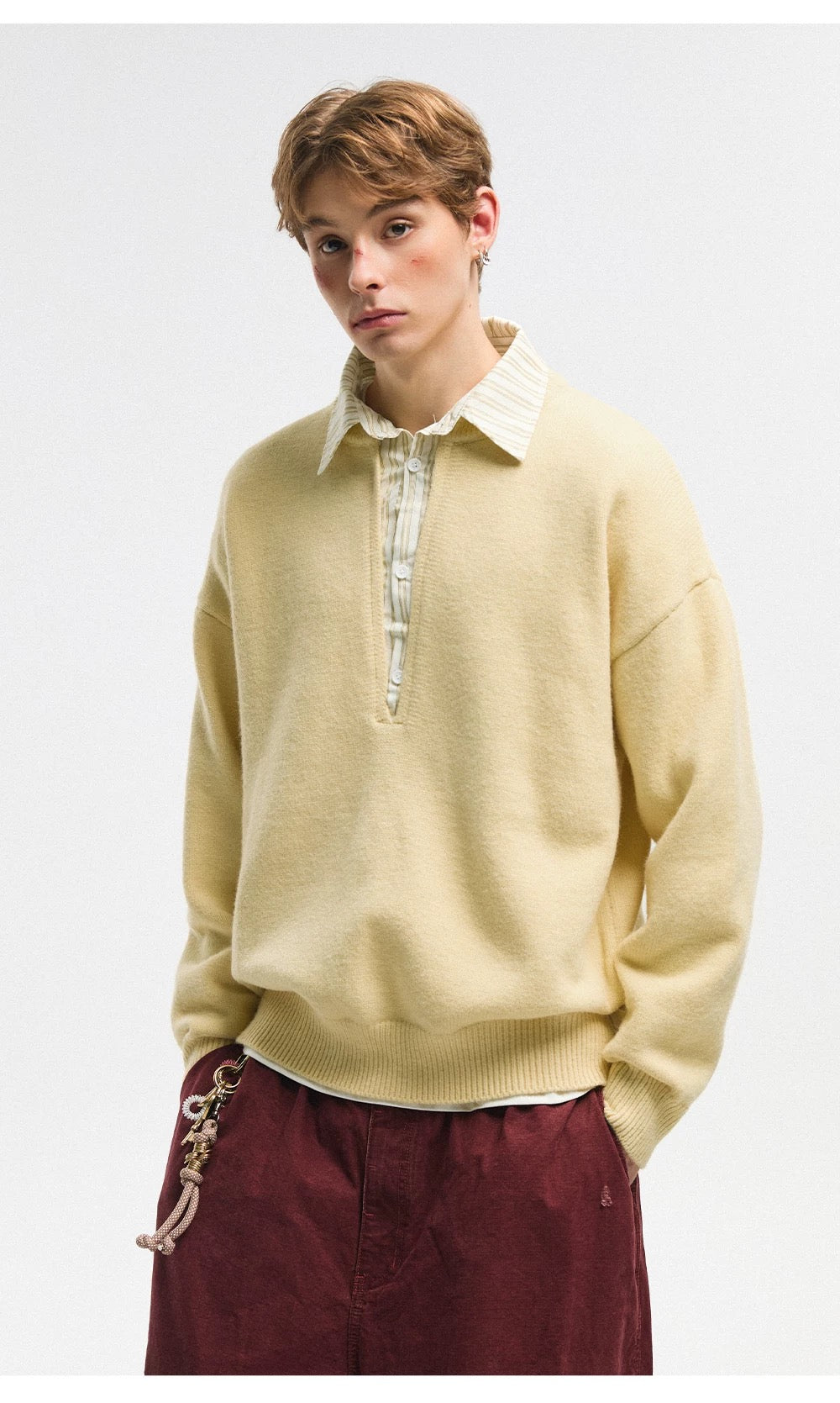 Men’s American Streetwear Loose Knit Sweater S0005