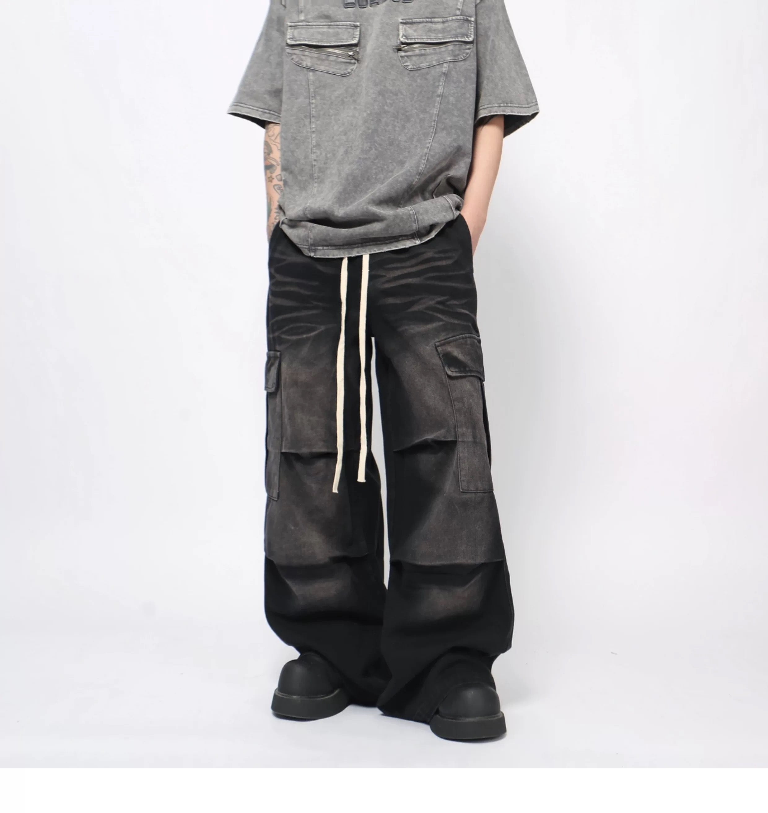 Men’s Workwear Streetwear Denim Pants B0028