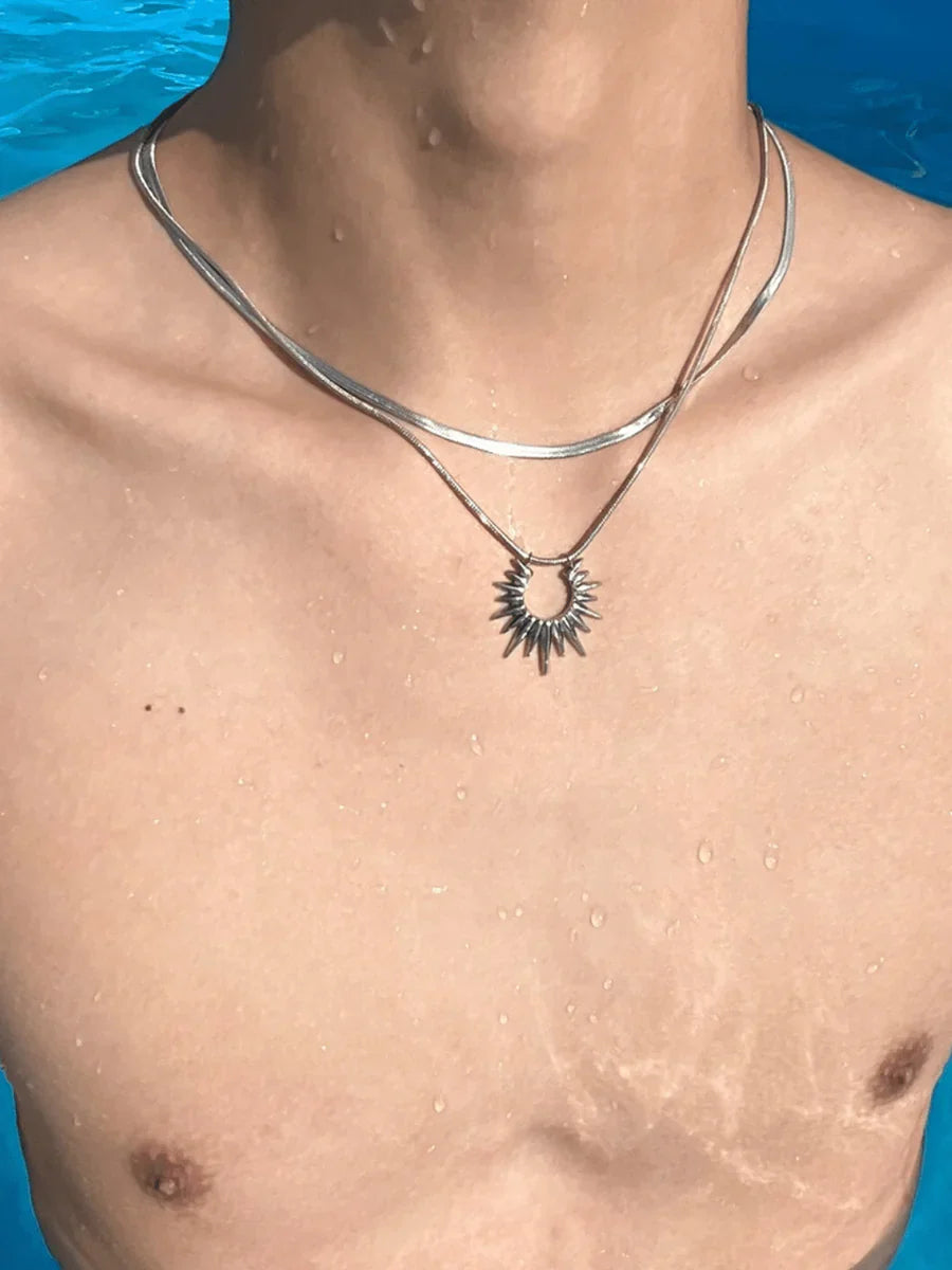 STEEL LUXURY NECKLACES A0035