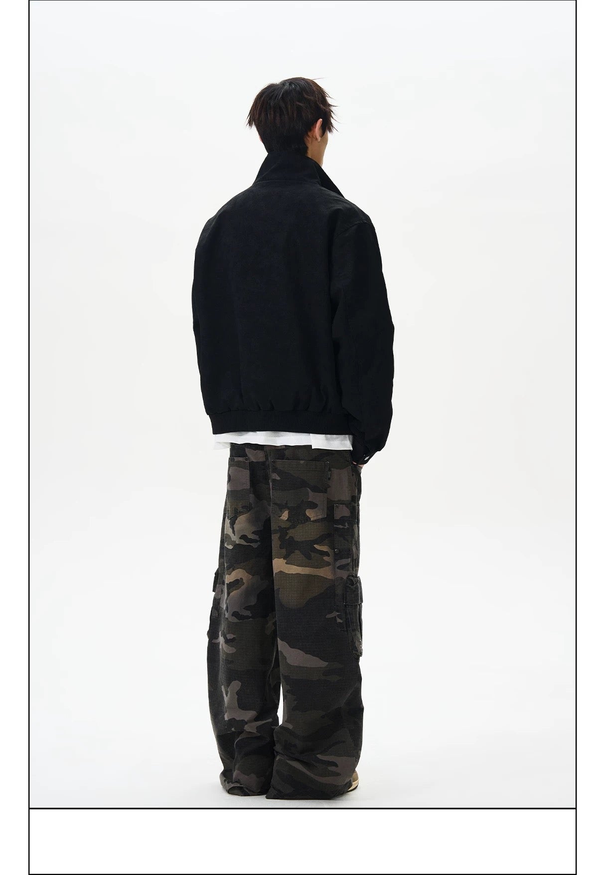 Men’s Stand-Collar American Streetwear Jacket T0015