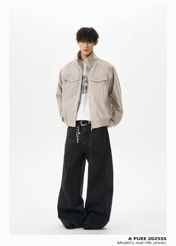 Men’s American Stand-Collar Jacket T0011