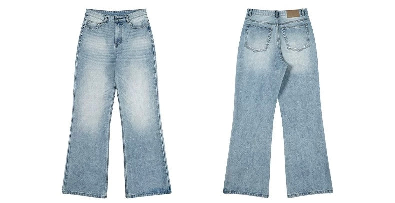 Vaqueros desgastados azul claro para hombre – American Vintage Pantalones vaqueros rectos B0083