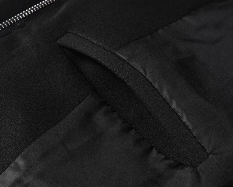 Men’s Retro Boxy Zip-Up Jacket – American Vintage Cropped Street Outerwear T0057