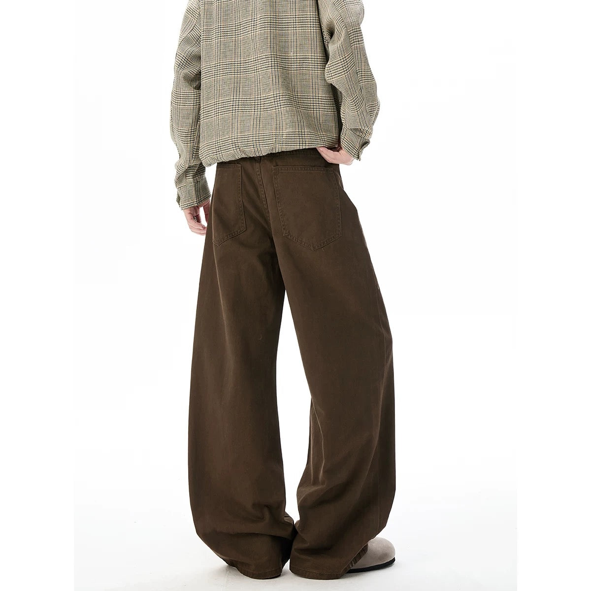 Men’s Vintage Clean Fit Cargo Pants – Loose Straight Utility Street Trousers B0067