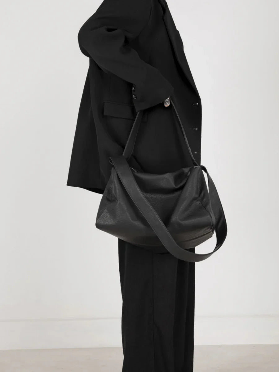 CROSSBODY SOFT LEATHER SHOULDER BAG A0061