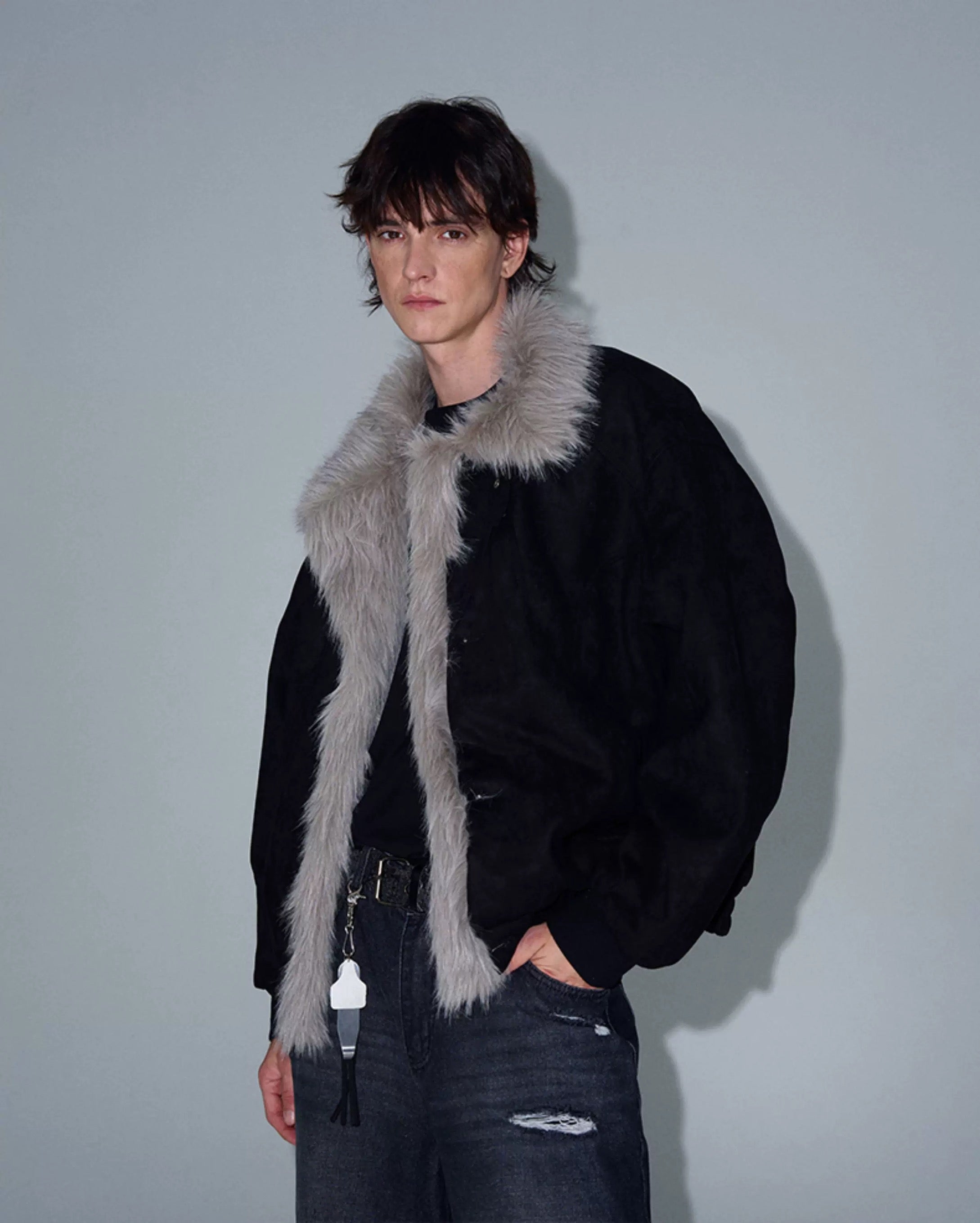 Men’s Vintage Washed Thick Padded Jacket – American Retro Winter Street Coat T0150