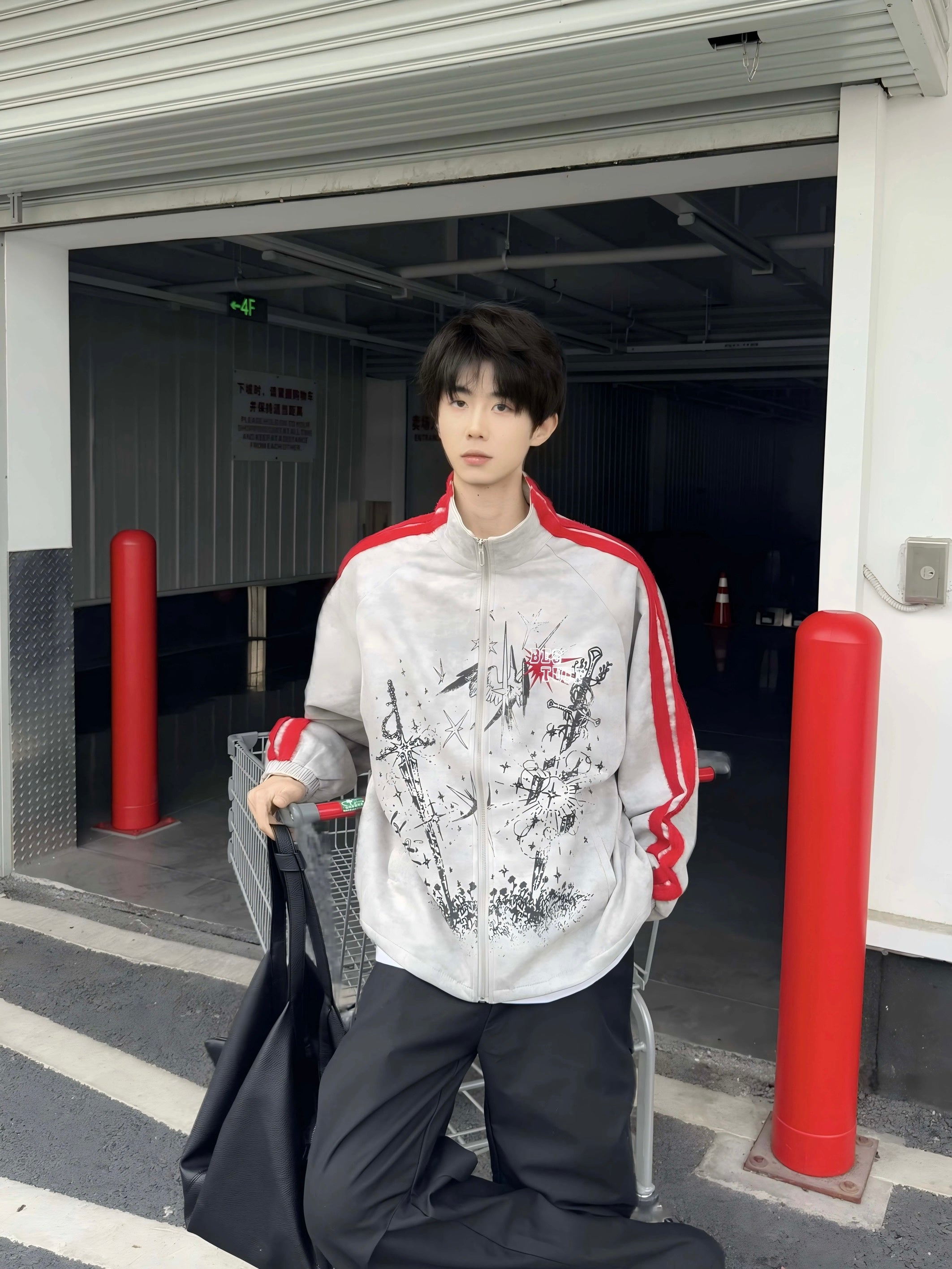 [BLACKBB] COLORBLOCK STREET JACKET S0162