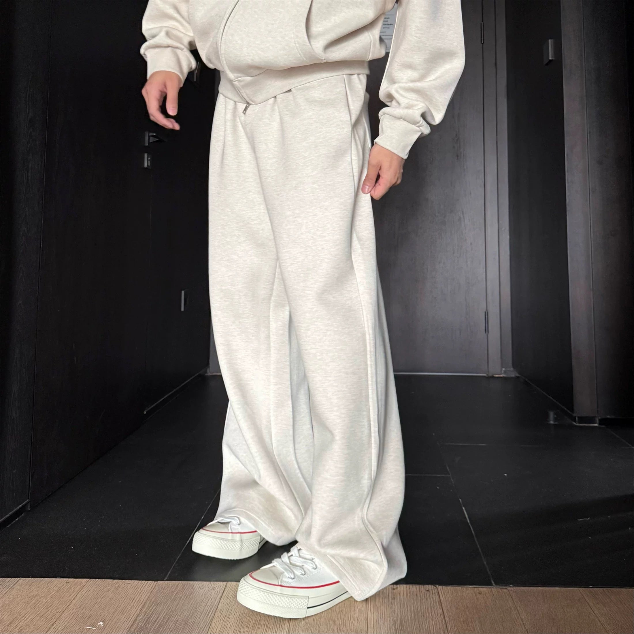 Conjunto deportivo informal para hombre: sudadera extragrande y pantalón ancho T0052