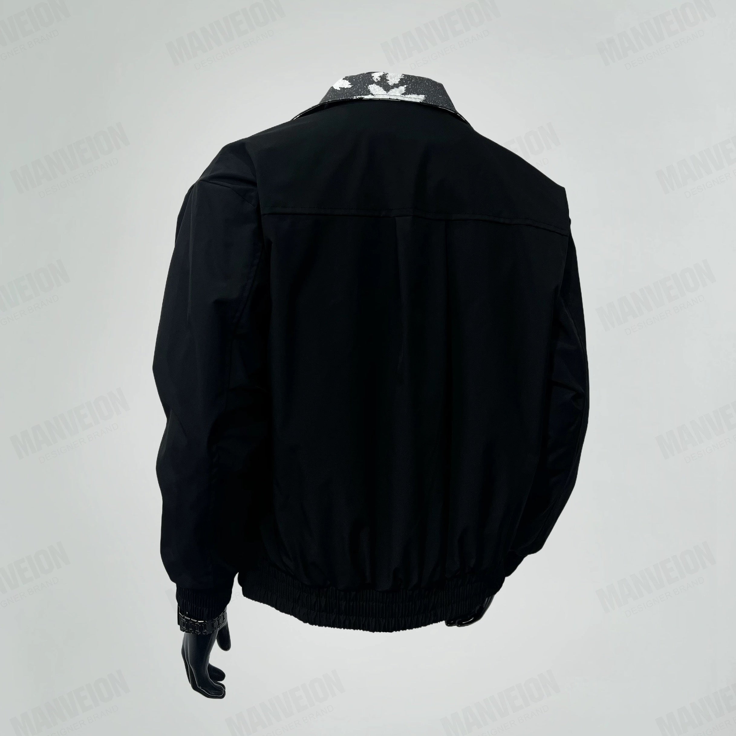 Chaqueta vintage con cuello a capas para hombre: abrigo holgado estilo retro urbano T0076