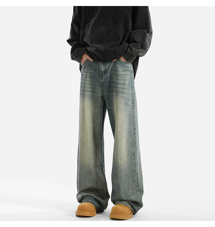 Men’s American Vintage Wide-Leg Jeans B0008