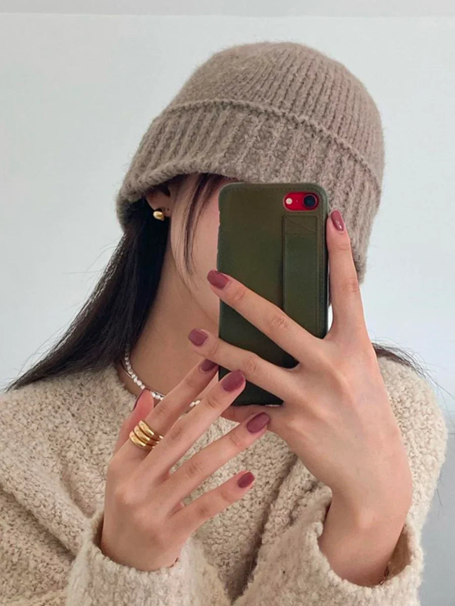 KNIT BUCKET HAT A0036