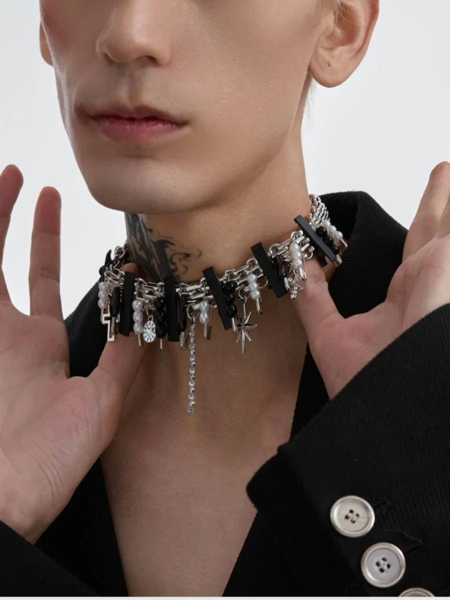 [STRUC TON] STRUC TON PUNK NECKLACE A0049