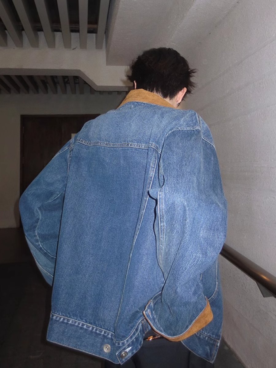 [JH HOMME] Chaqueta vaquera informal T0200