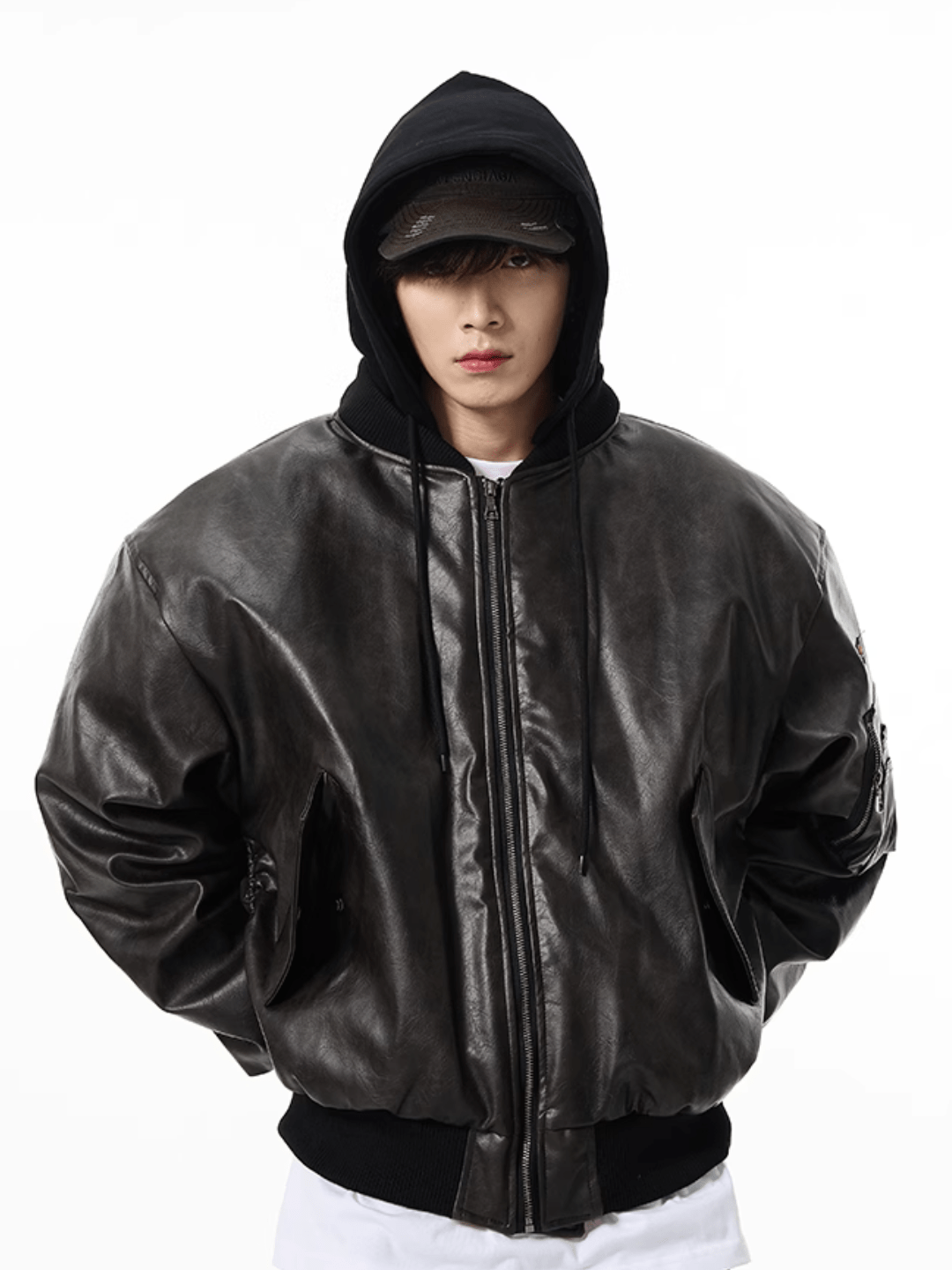 [motherfucker] American flight jacket leather jacket T0164