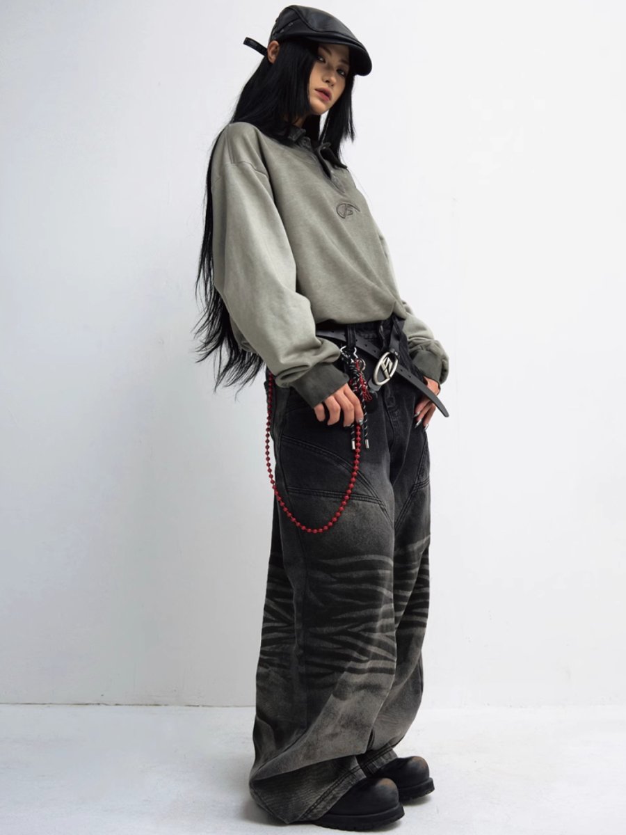 [PEOPLESTYLE] Polo Neck Sweatshirt S0213