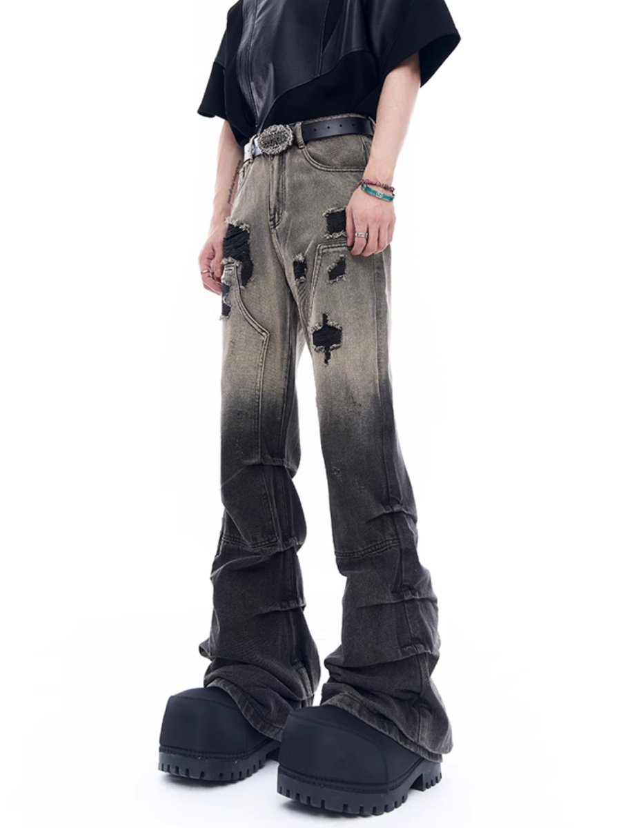 damage denim pants B0128