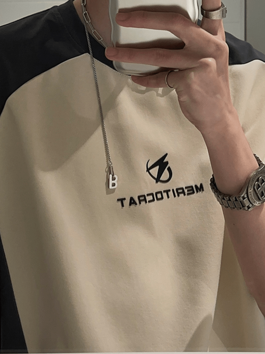 [JH HOMME] loose summer half-sleeve design t-shirt J0101