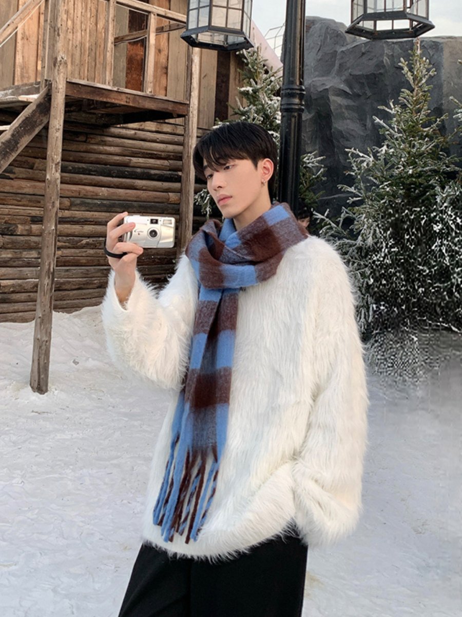 [ONELYC1NS] mink hair loose sweater S0190