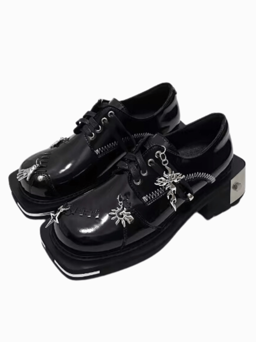 British style leather head punk accessories shoes S021