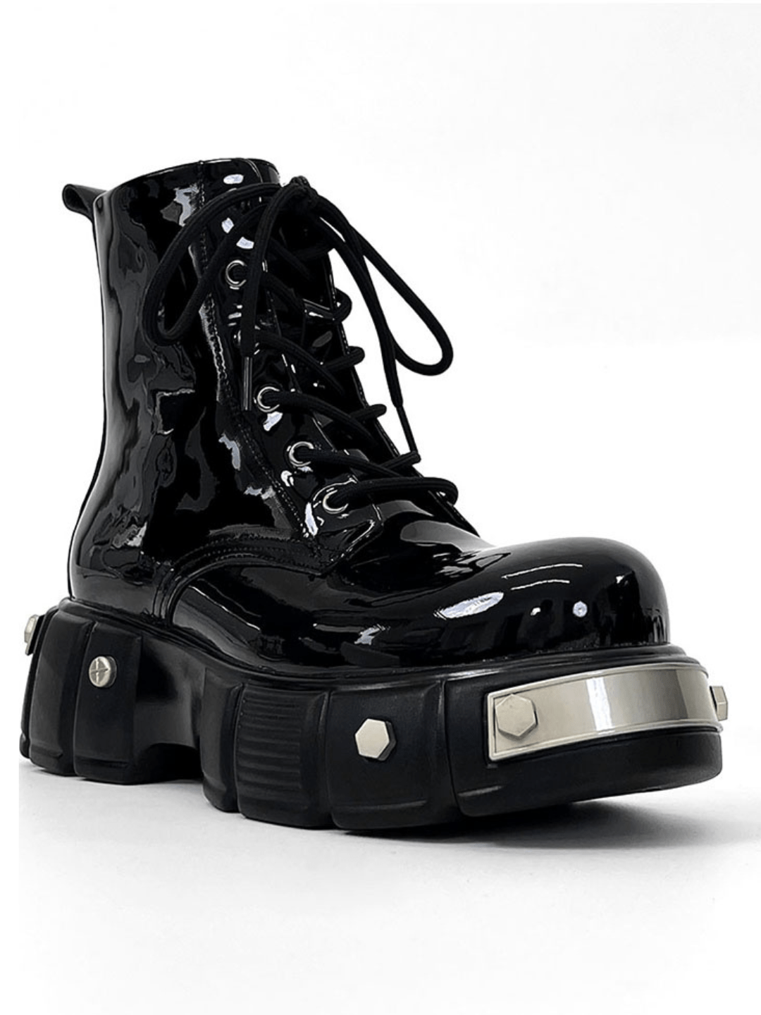 punk zipper biker boots S050
