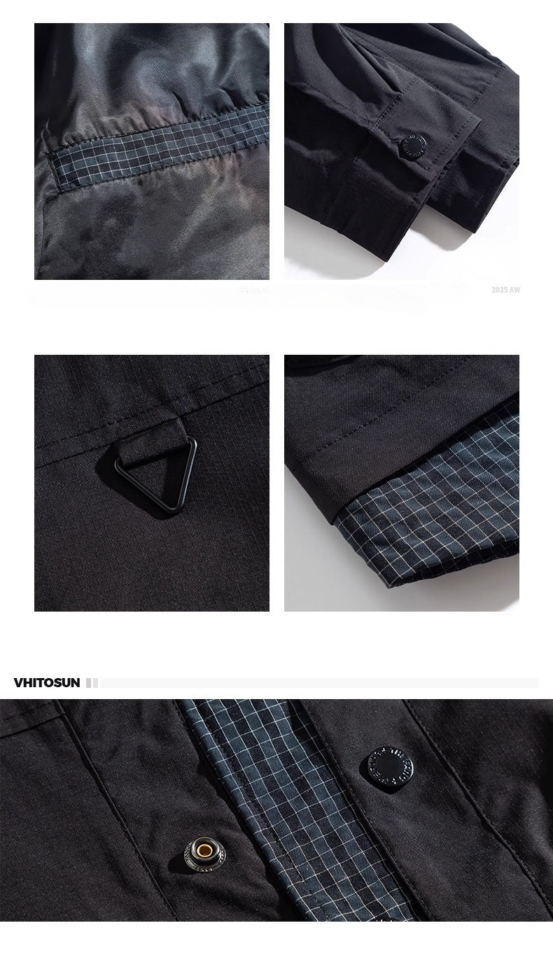 Large size spliced jacket T0297