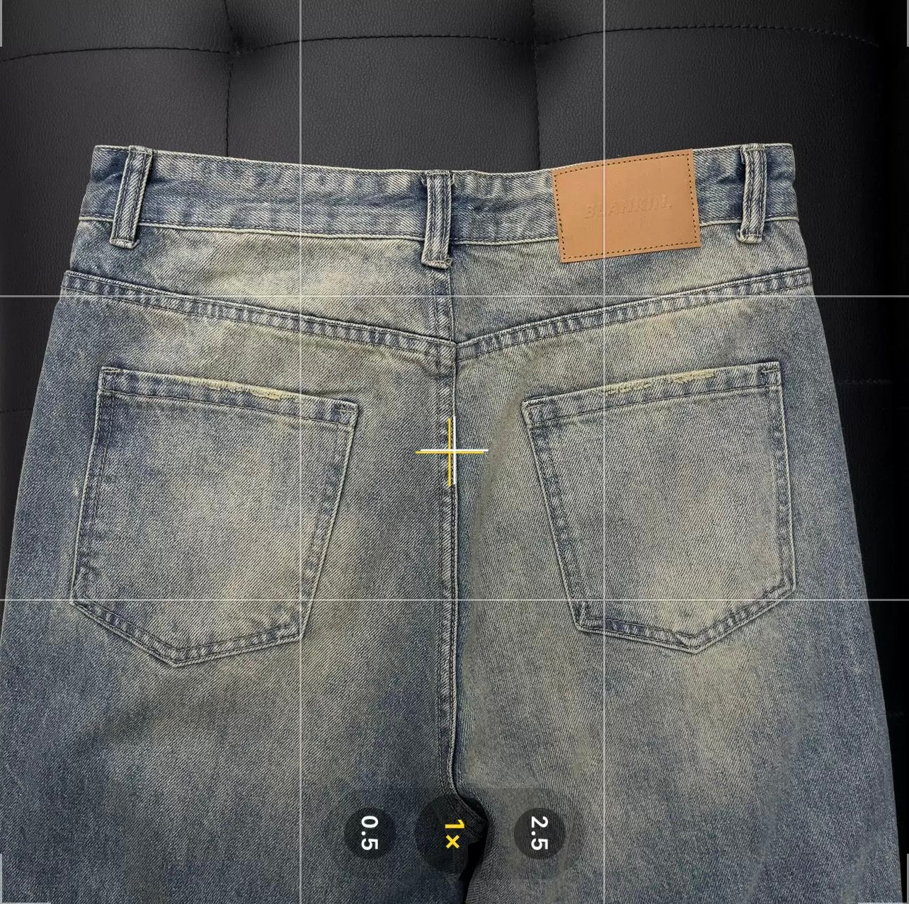 Men’s Lightning Pattern Flared Jeans – Vintage American Streetwear Denim Pants B0061