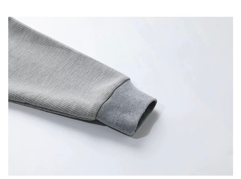 Cárdigan de punto gofre para hombre: Chaqueta estilo suéter vintage informal T0173