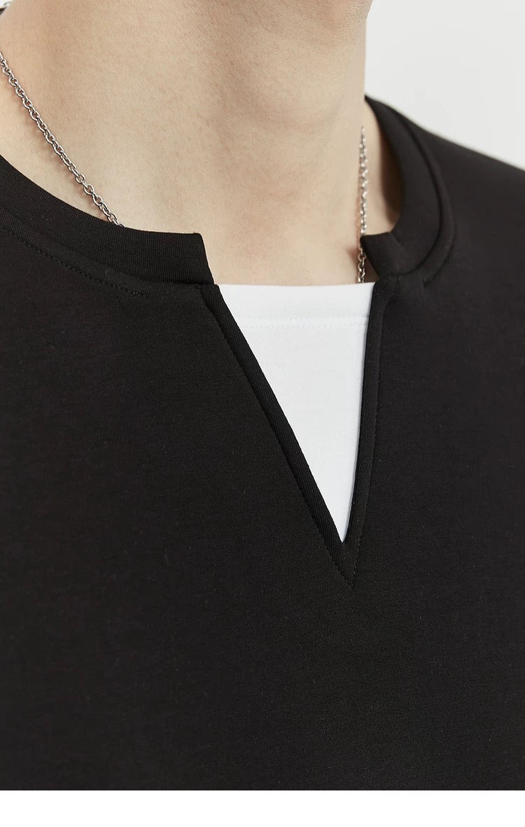 Bee Surprise Club: Chic Faux Two-Piece Bodysuit T0050