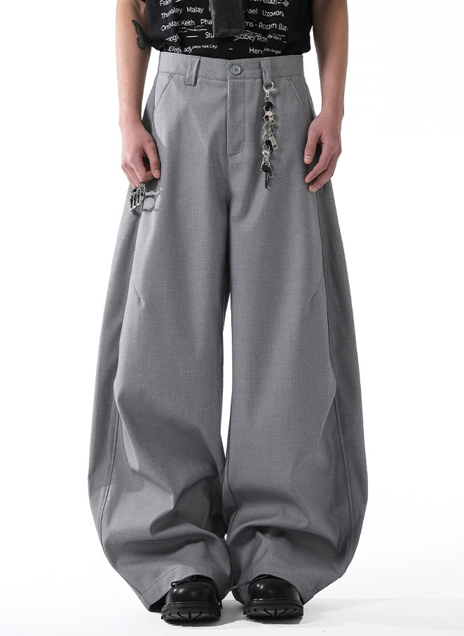 DRAPED PLEAT WIDE TROUSERS B0158