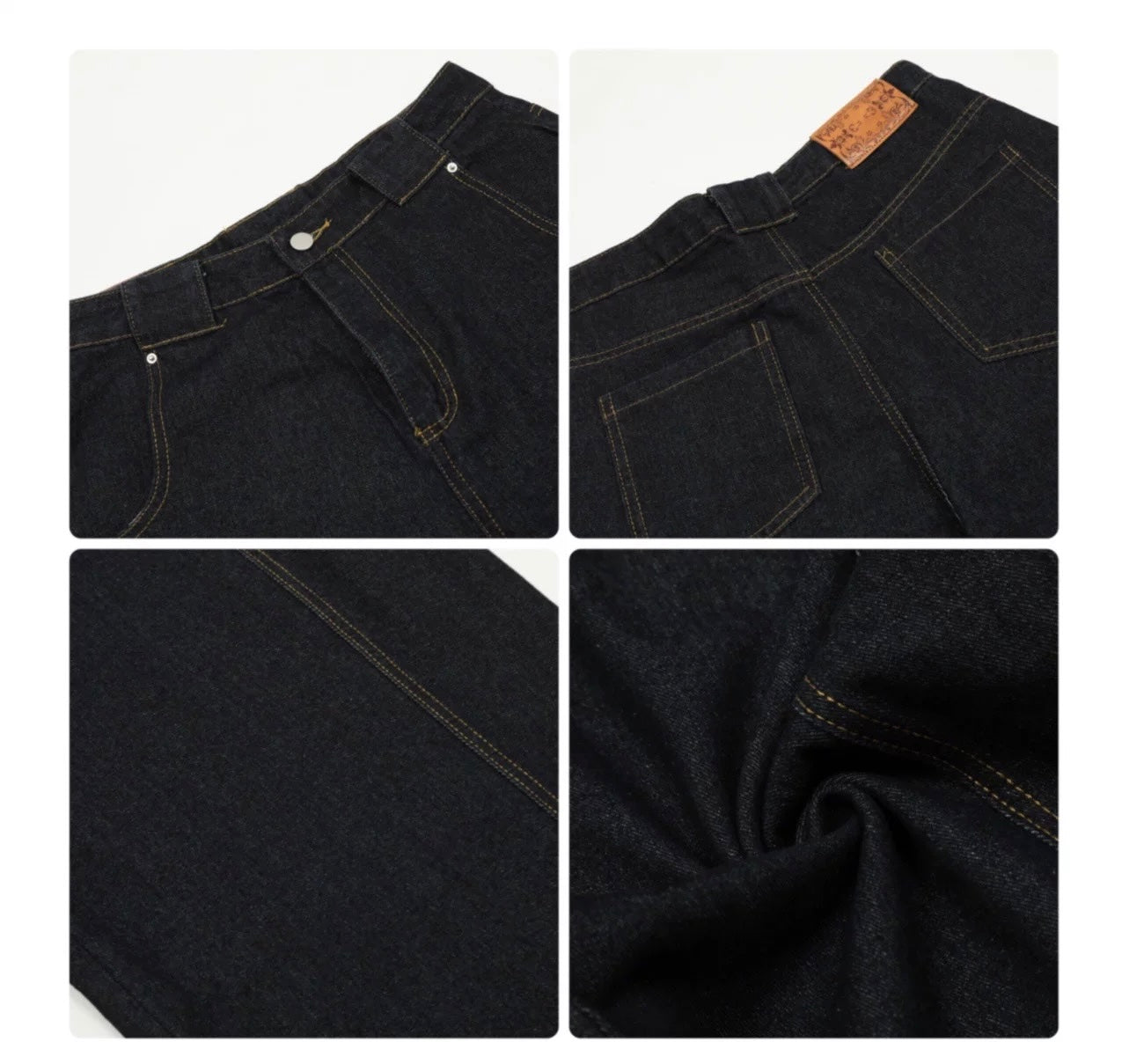 Vaqueros de pierna ancha estilo vintage americano para hombre B0026