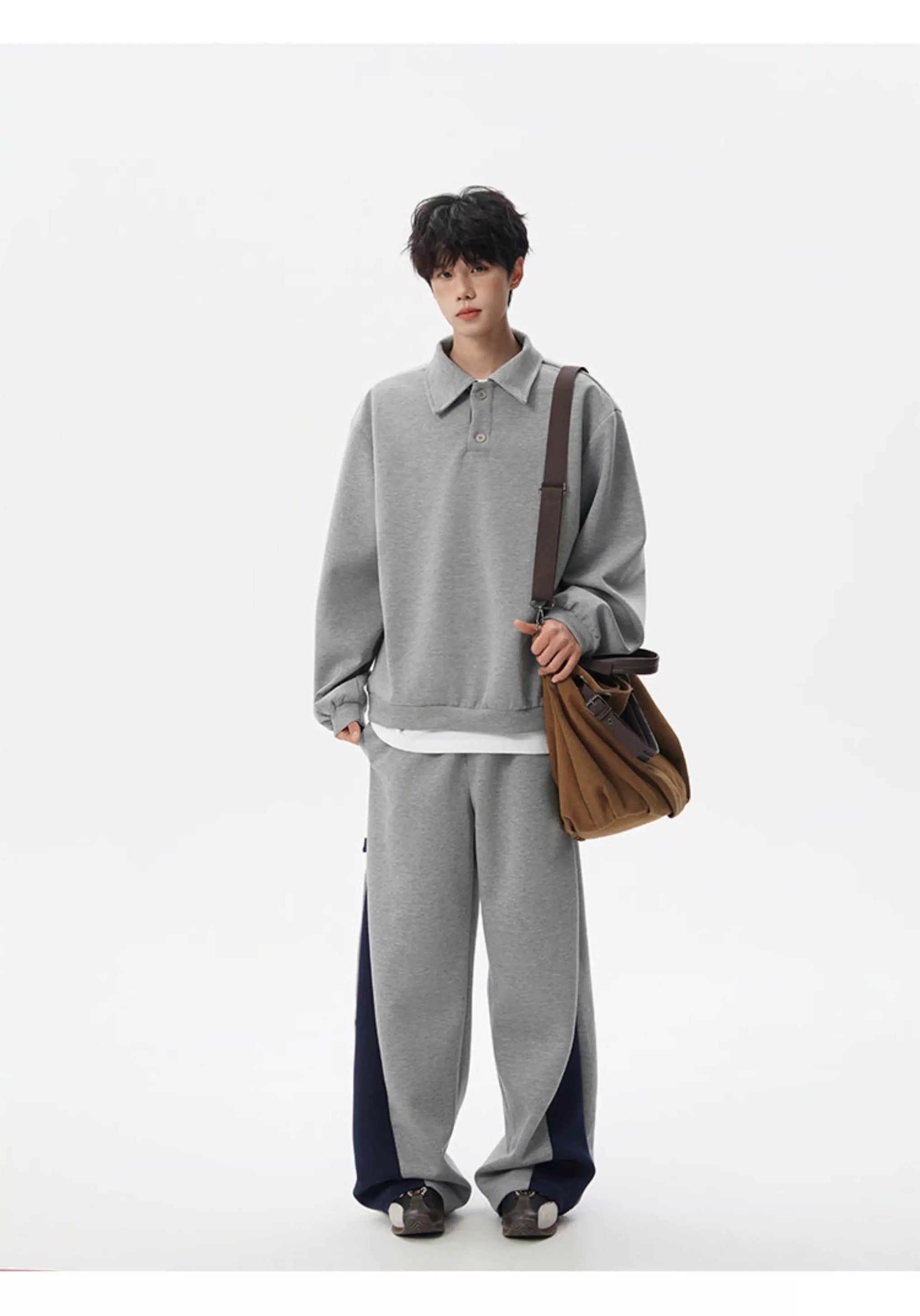 Vintage American Shawl Collar Pullover Hoodie – Retro Loose Fit Streetwear Sweatshirt S0040