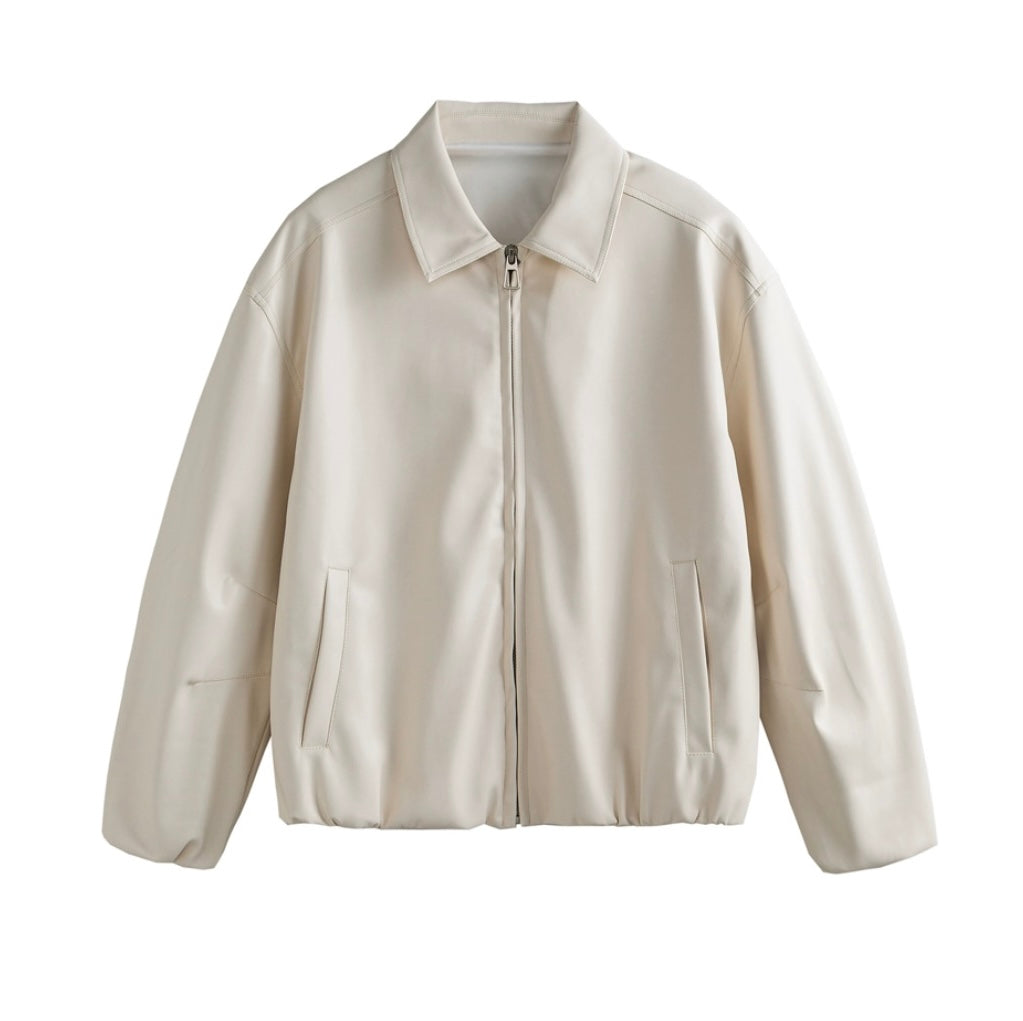 Men’s Vintage American PU Leather Jacket T0007