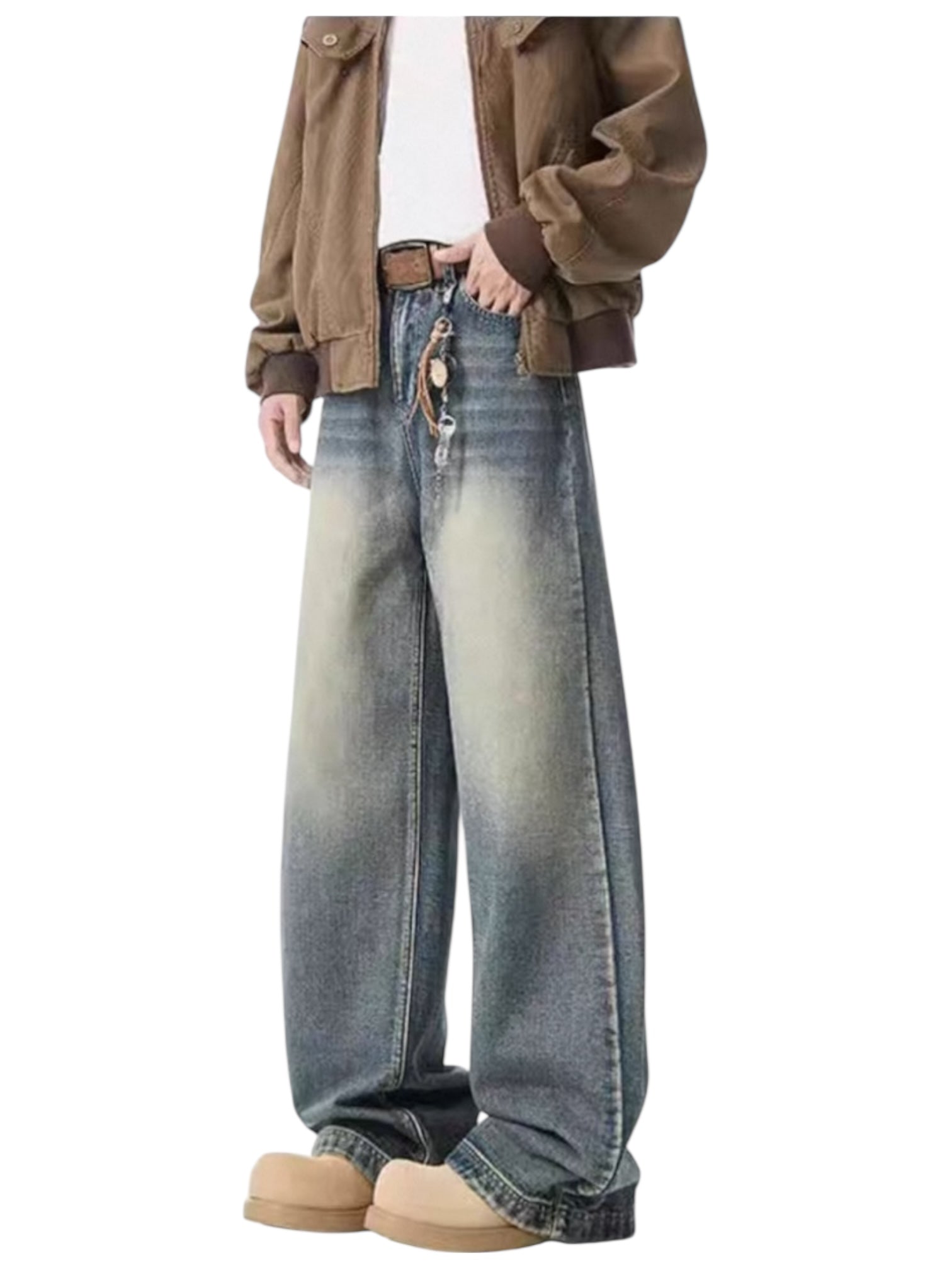 [GRACERUB] DIRTY FLARE-CUT JEANS B0312