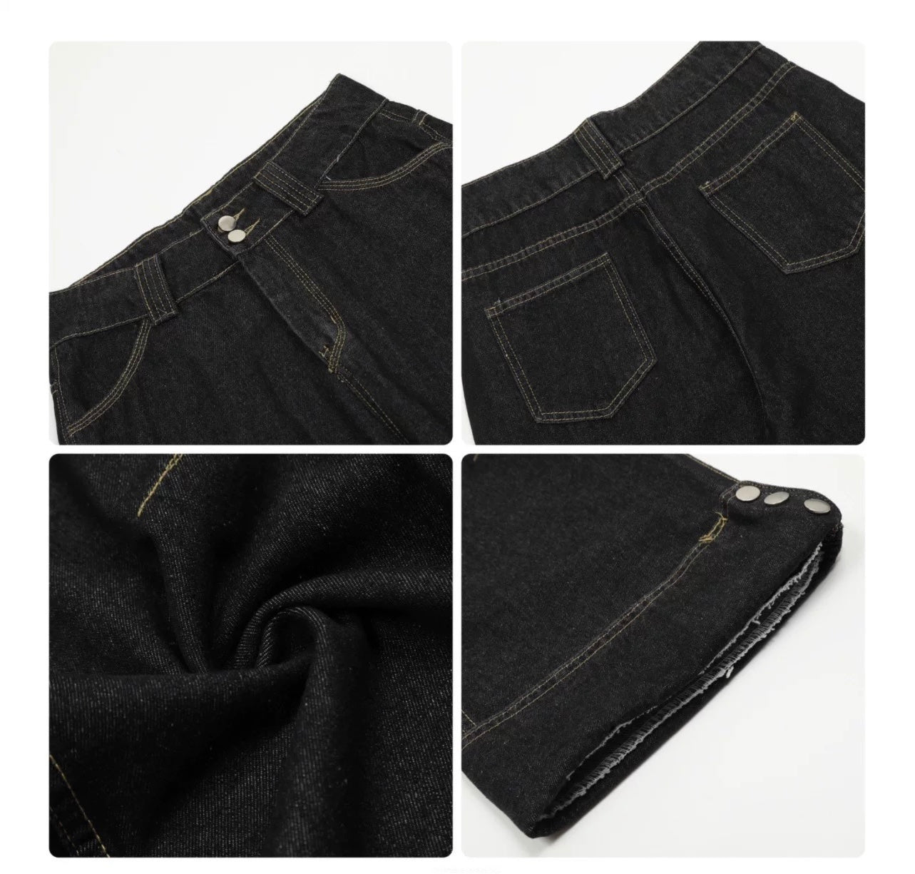 Men’s American Vintage Wide-Leg Denim Jeans B0024