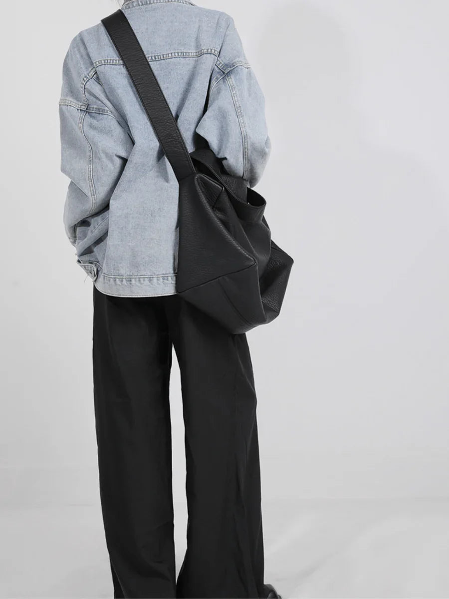 CROSSBODY SOFT LEATHER SHOULDER BAG A0061