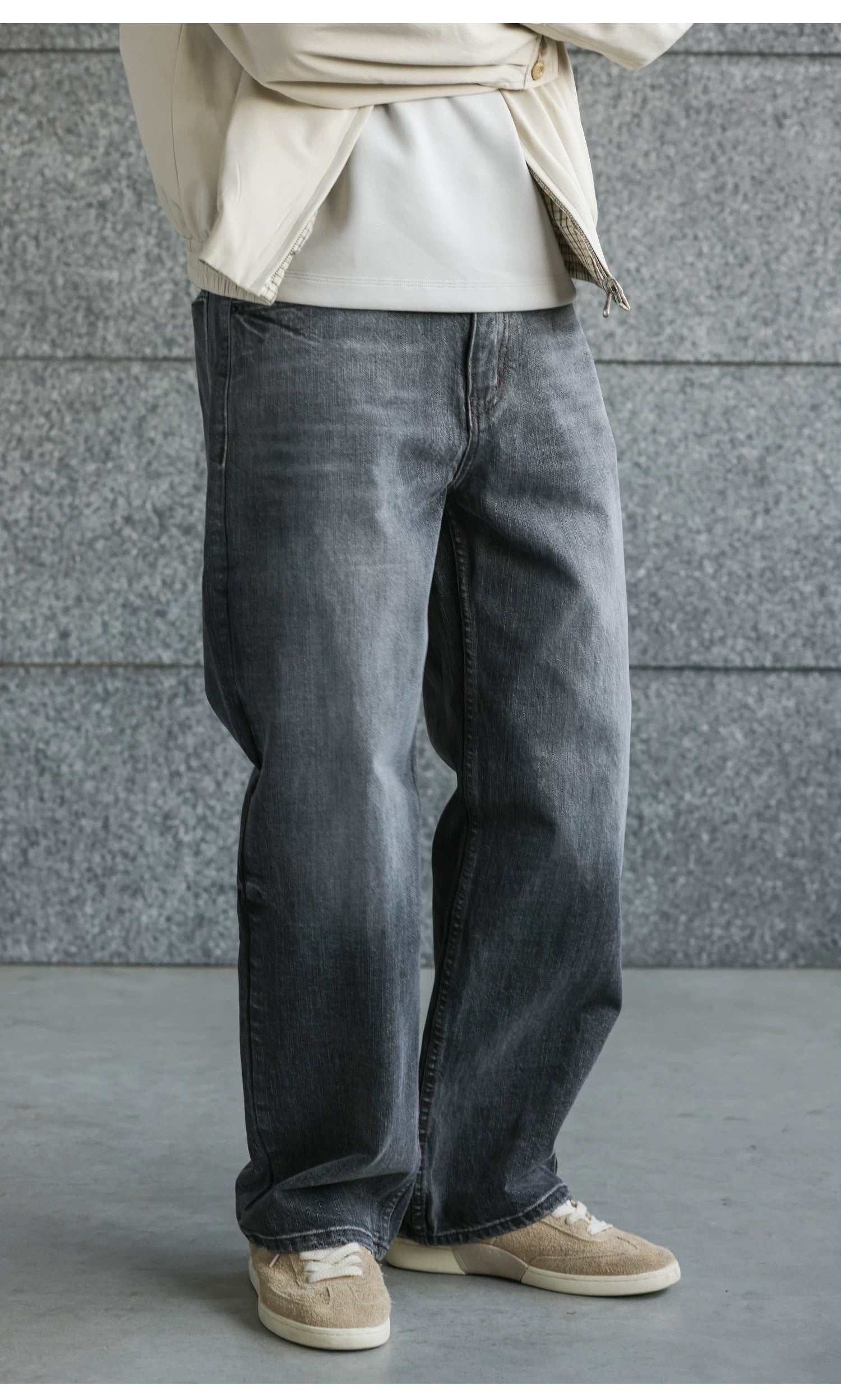 Men’s Retro American Raw Denim Jeans B0033