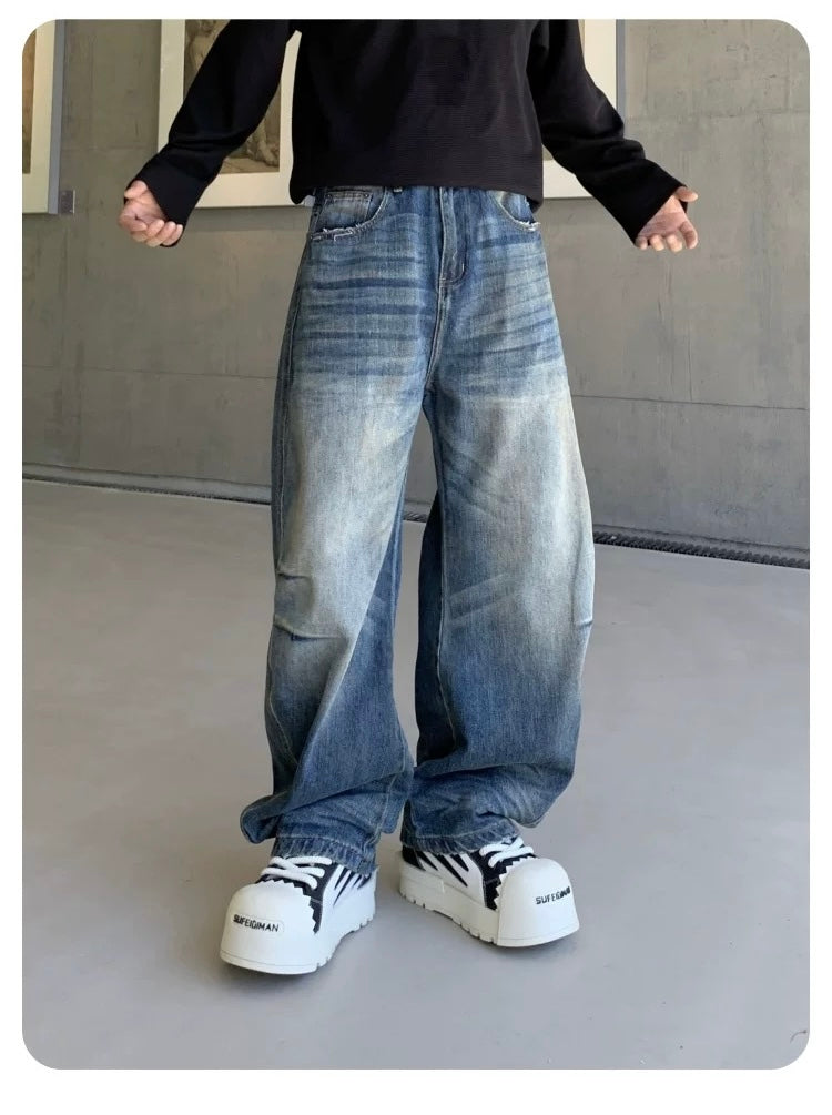 Men’s American Vintage Wide-Leg Jeans B0005