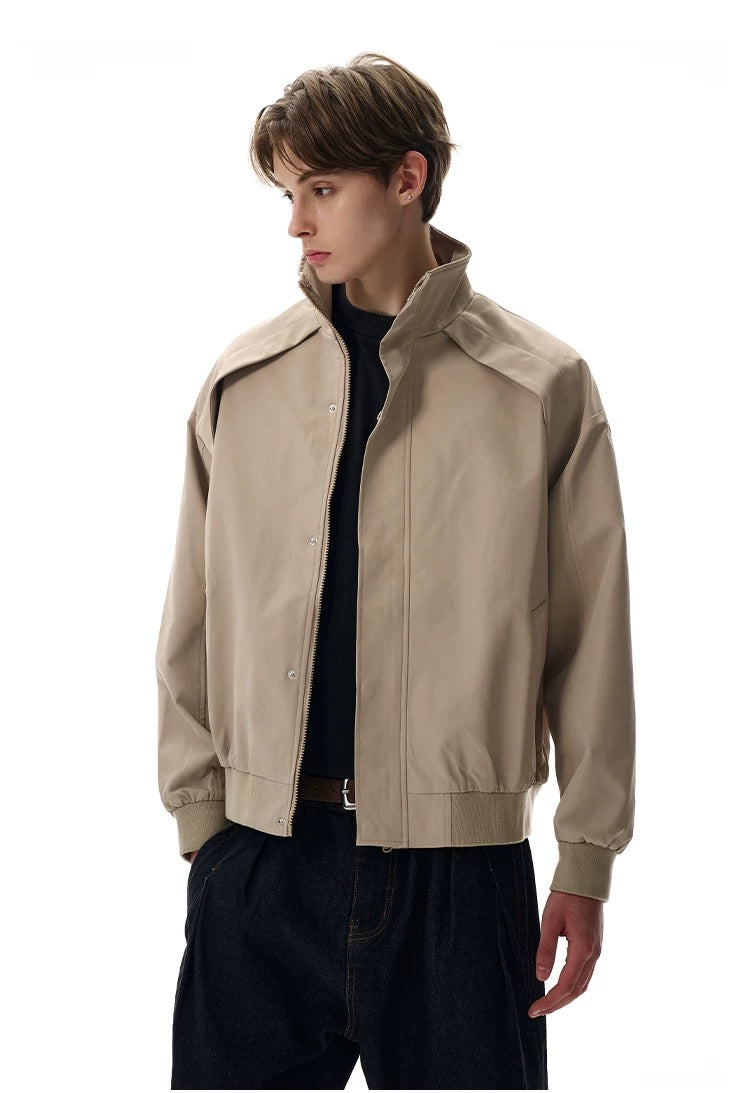 Chaqueta deconstruida de corte limpio para hombre – American Retro Oversize Street Outerwear T0139