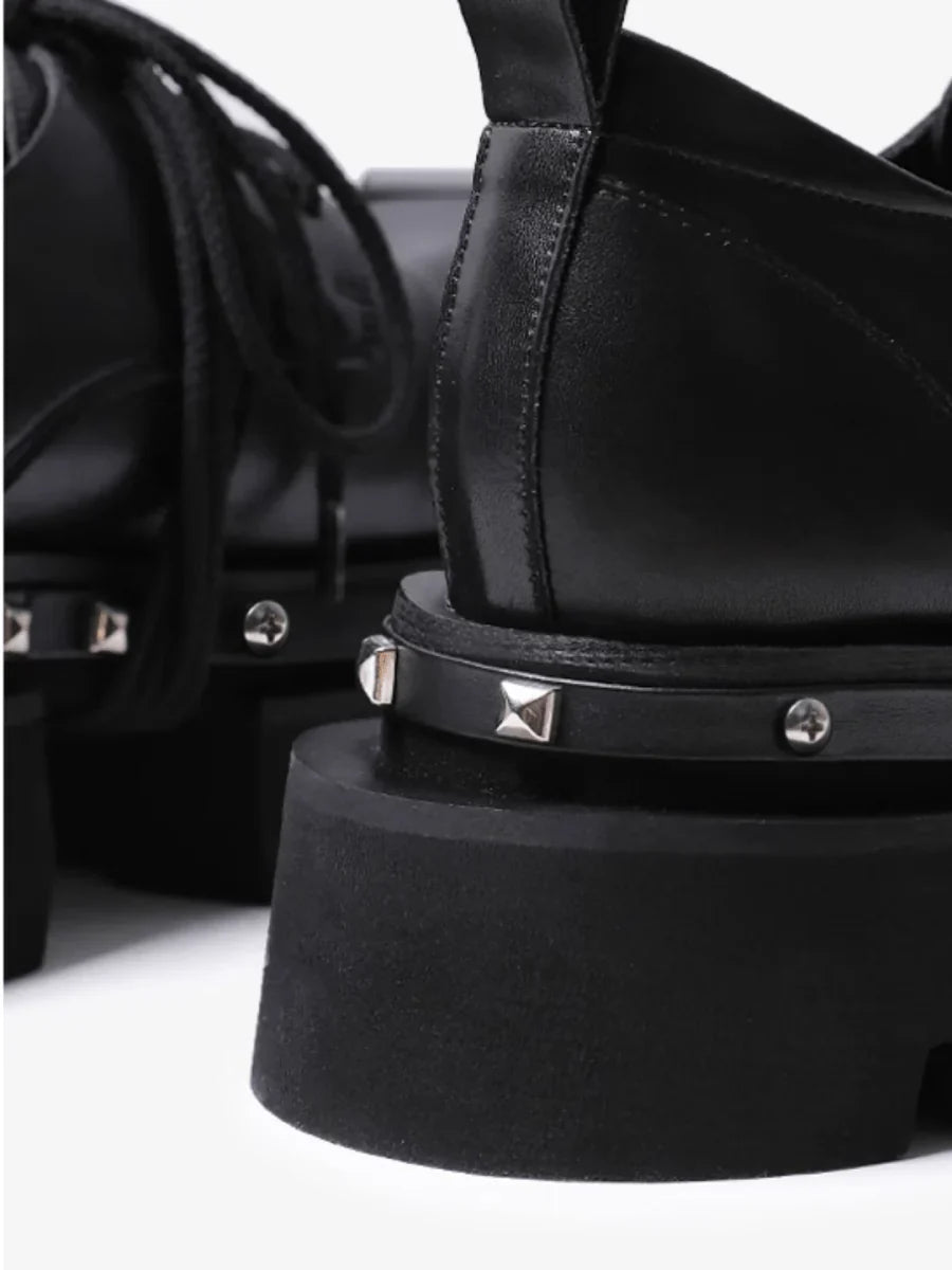 DESIGN SQUARE HEAD DERBY SHOES S062