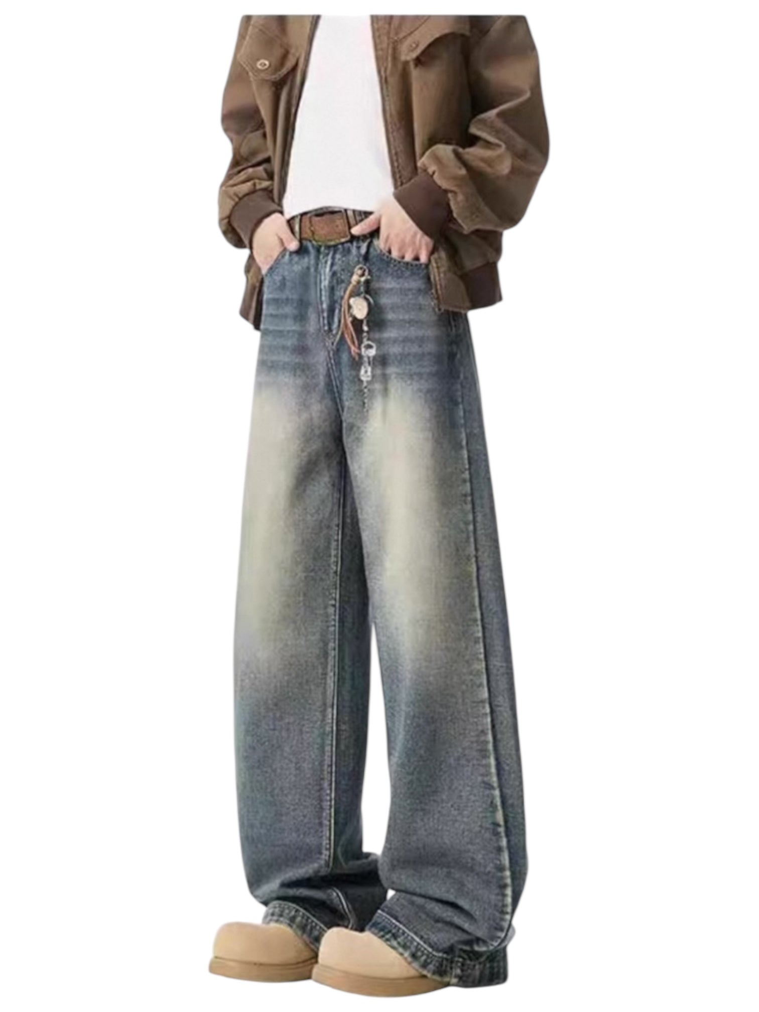 [GRACERUB] DIRTY FLARE-CUT JEANS B0312