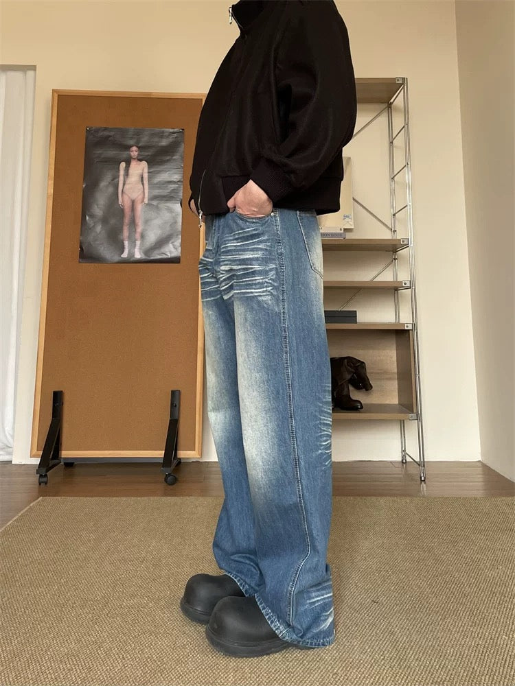 Men’s American Vintage Wide-Leg Jeans B0006