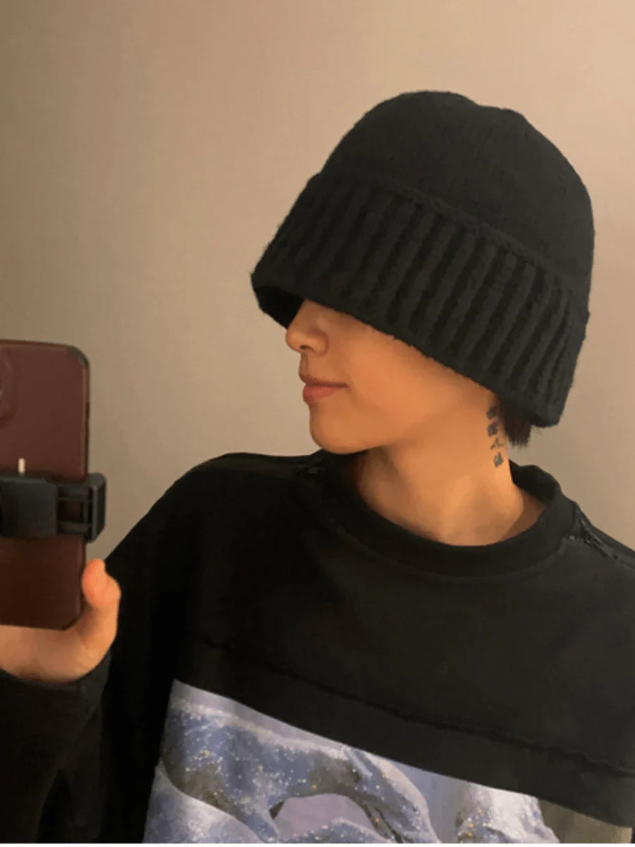 KNIT BUCKET HAT A0036