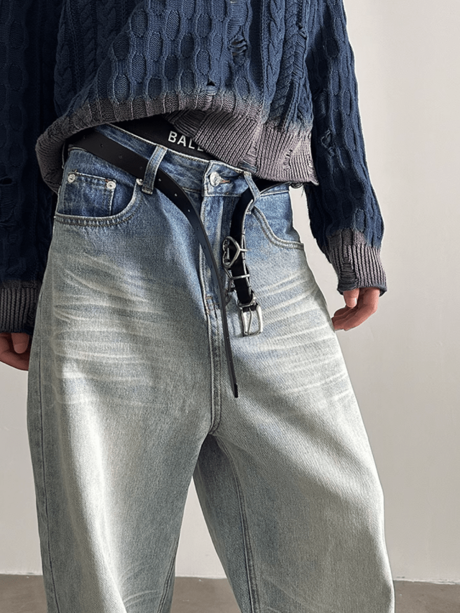 [GENESISBOY] Washed Jeans B0118