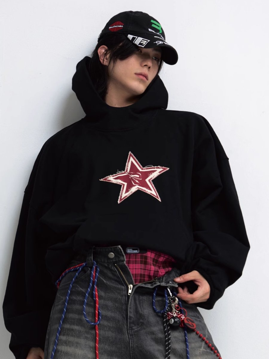 [PEOPLESTYLE] loose clothing hoodie S0214