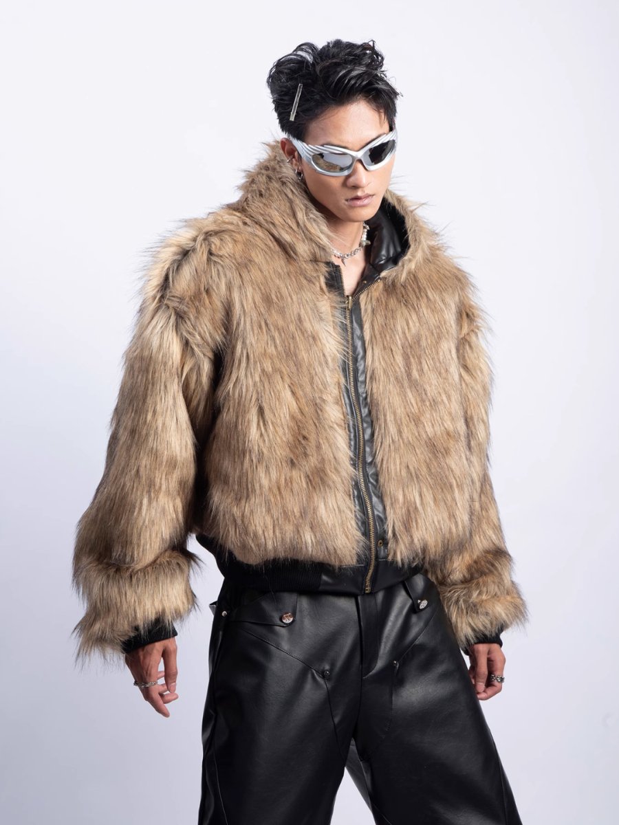 [PLAN1ONE] reversible leather cotton jacket T0160