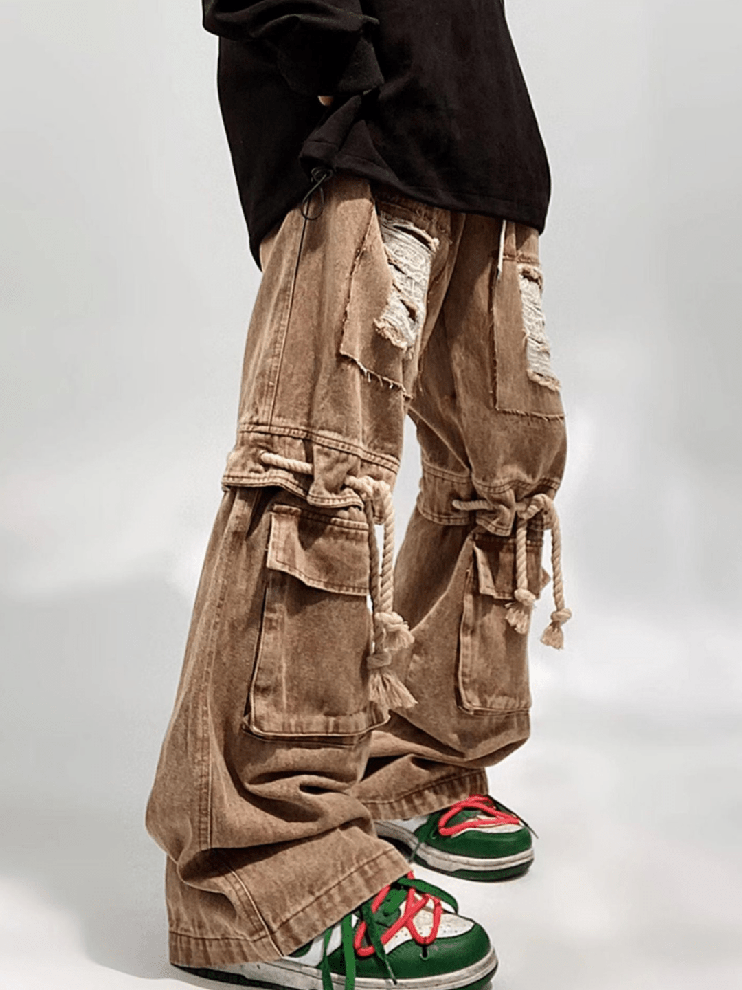 vintage straight wide leg pants B0140