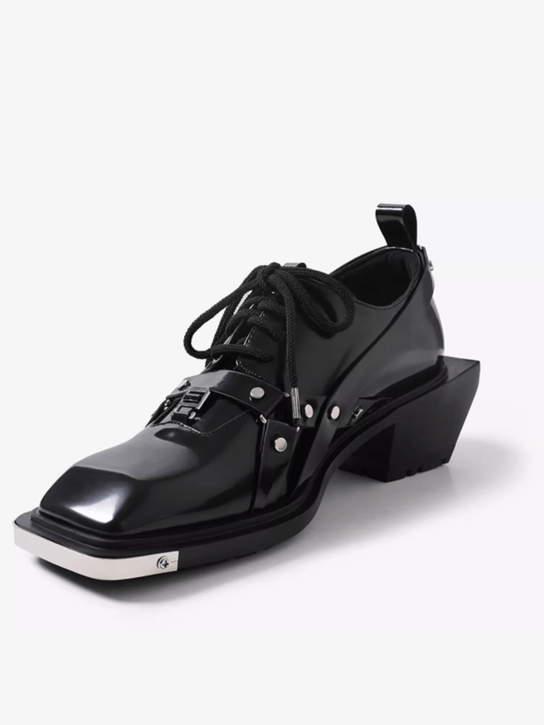 Square Toe Derby Leather Shoes S052