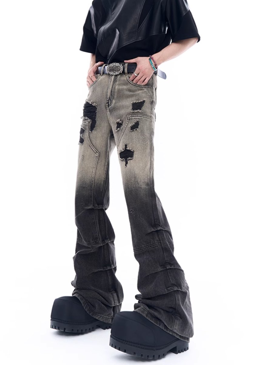 damage denim pants B0128