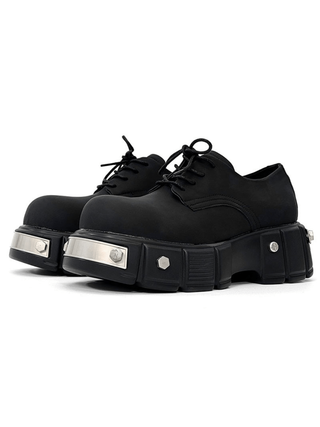 Head Round Toe Leather Shoes S042